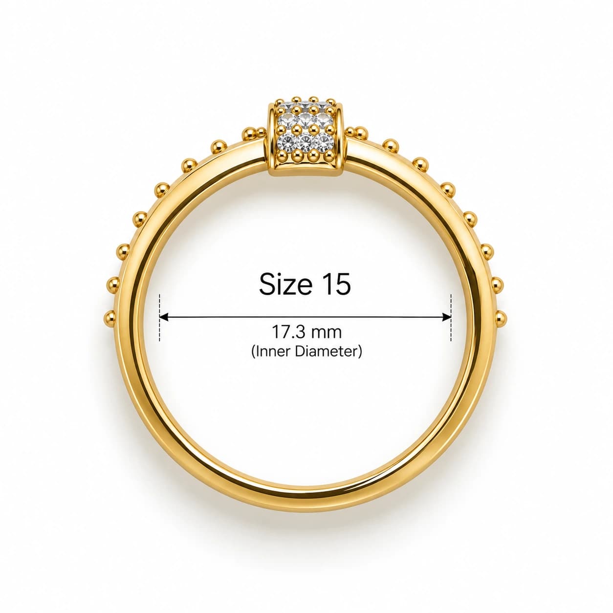 Golden Cross Ring - View 4