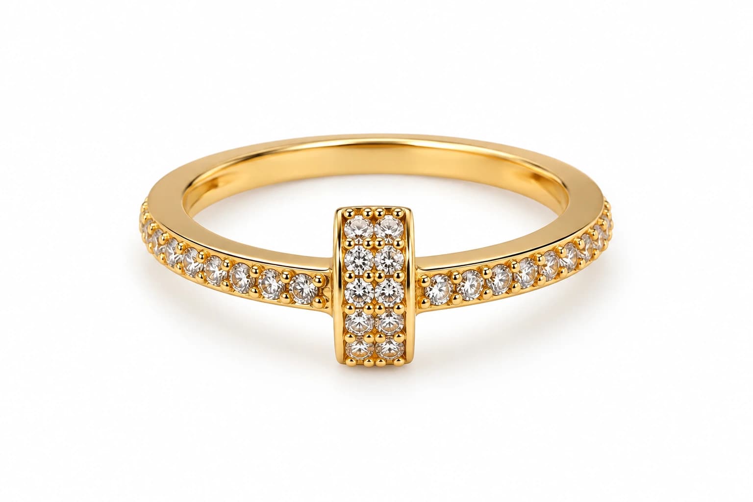 Golden Cross Ring - View 3